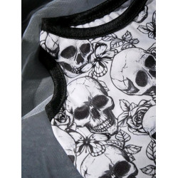 HALLOWEEN Tee-shirt tête de mort Taille XS