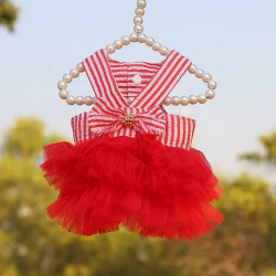 ROBE TUTU ROUGE POUR CHIEN ET CHAT Taille L