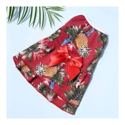 ROBE D'ETE ANANAS ROUGE Taille XL