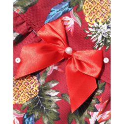 ROBE D'ETE ANANAS ROUGE Taille L