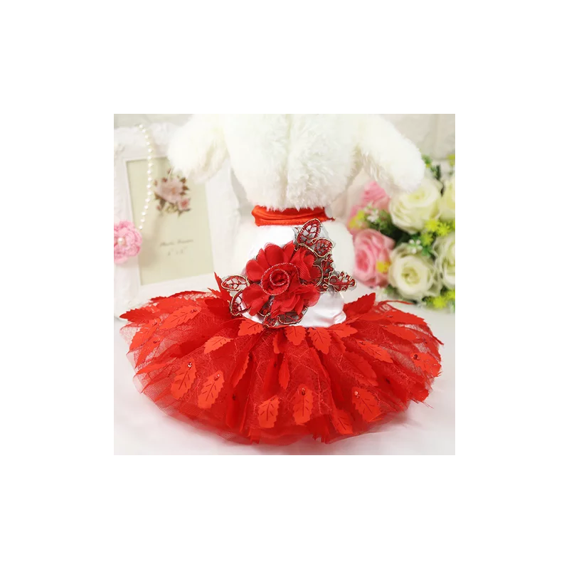 ROBE DE SOIRÉE FEUILLE D'HIVER Taille S