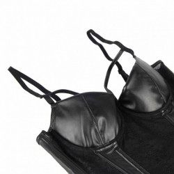 Corset Black Sexy Ensemble string+corset portejartelle