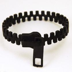 Bracelet Fermeture éclair Métal noir