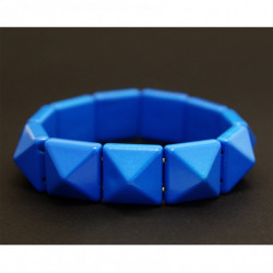 Bracelet Pyramide Bleu