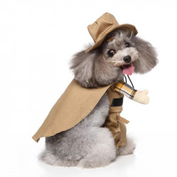 DÉGUISEMENT COW-BOY POUR CHIEN ET CHAT Taille S