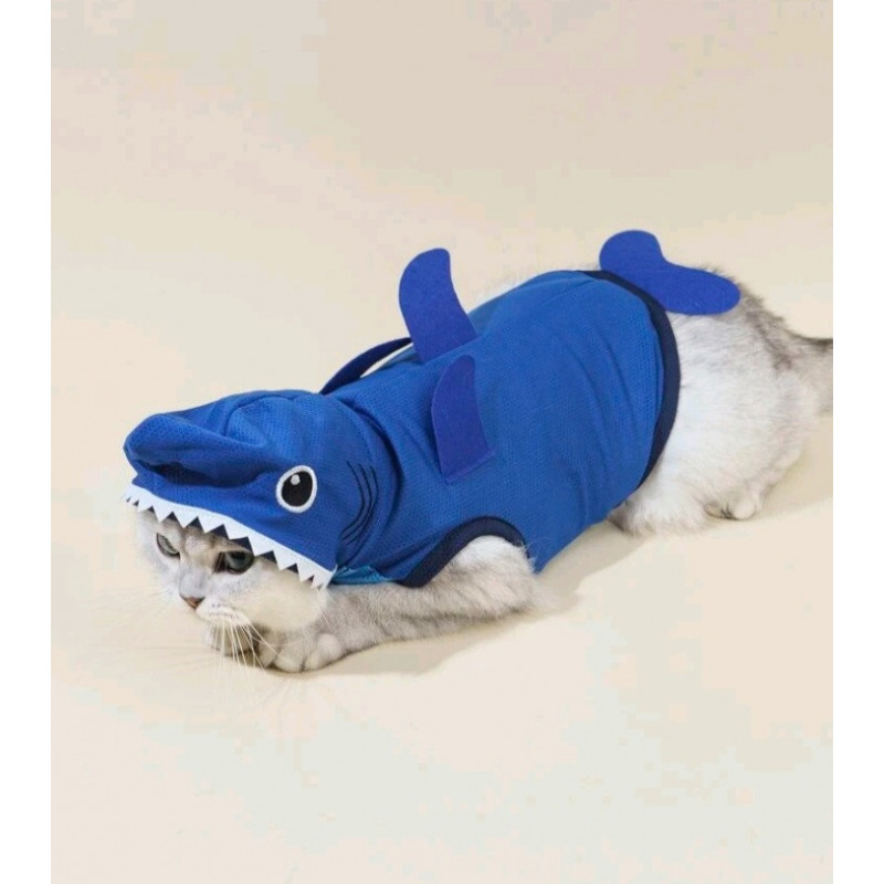 DÉGUISEMENT REQUIN POUR CHIEN ET CHAT Taille M