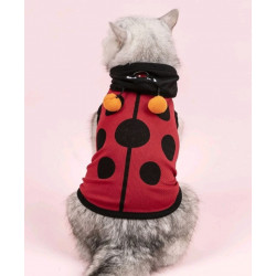 DÉGUISEMENT COCCINELLE POUR CHIEN ET CHAT Taille M