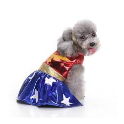 DÉGUISEMENT WONDER-WOMAN POUR CHIEN ET CHAT Taille L