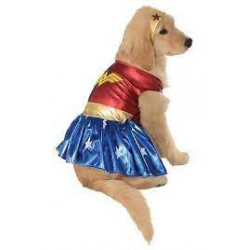 DÉGUISEMENT WONDER-WOMAN POUR CHIEN ET CHAT Taille L