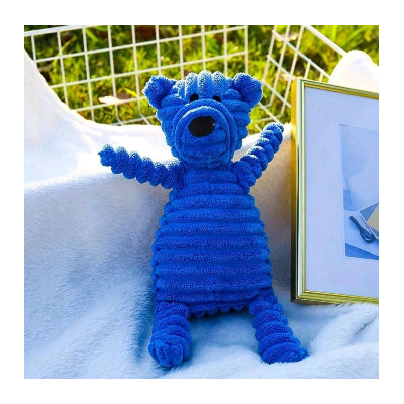 DOUDOU OURS BLEU POUR CHIEN