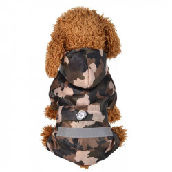 IMPERMÉABLE CAMOUFLAGE POUR CHIEN ET CHAT Taille XS