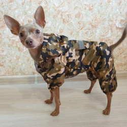 IMPERMÉABLE CAMOUFLAGE POUR CHIEN ET CHAT Taille XS