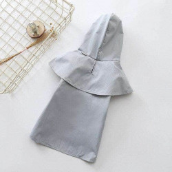 IMPERMÉABLE CIRÉ GRIS POUR CHIEN ET CHAT Taille M