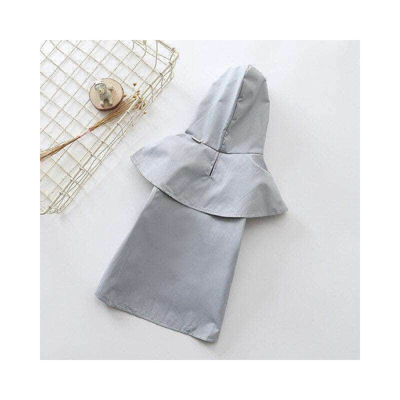 IMPERMÉABLE CIRÉ GRIS POUR CHIEN ET CHAT Taille M