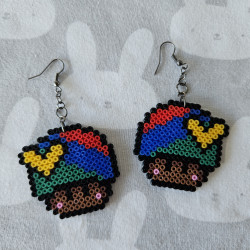 Boucles d'oreilles Champi Mario Toad Kanaky Style