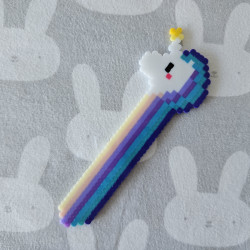 Marque page LICORNE Nature Pastel Blue Rainbow Style