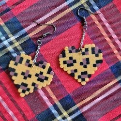 Boucles d'oreilles LOVE mode LEOPARD Graou Graou