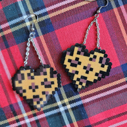 Boucles d'oreilles BIG LOVE mode LEOPARD Speculoss 