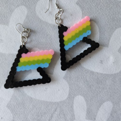Boucles d'oreille PINK FLOYD The dark side of the Moon
