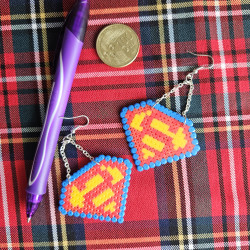 Boucles d'oreilles SUPERMAN La classe !