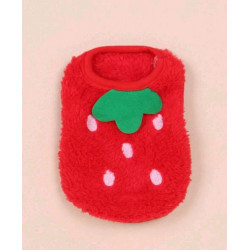 PULL ROUGE FRAISE POUR LAPIN Taille S