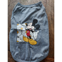 T-SHIRT GRIS MICKEY POUR CHIEN OU CHAT Taille M