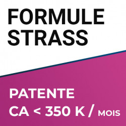 STRASS - PATENTE CA inf. 350 k / mois