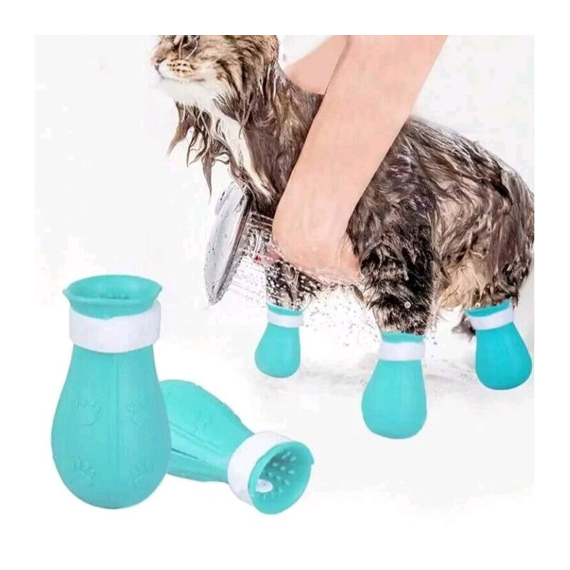 BOTTES DE TOILETTAGE EN SILICONE POUR CHAT