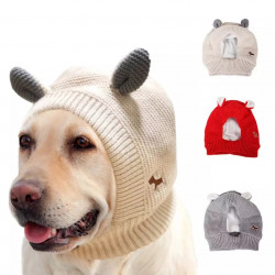 BONNET NOIR MIGNON POUR MOYEN ET GRAND CHIEN