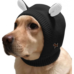 BONNET NOIR MIGNON POUR MOYEN ET GRAND CHIEN