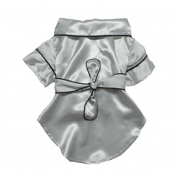 ROBE DE CHAMBRE BLANC EN SATIN Taille XXS